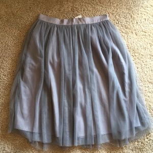 Light Grey Tulle Skirt